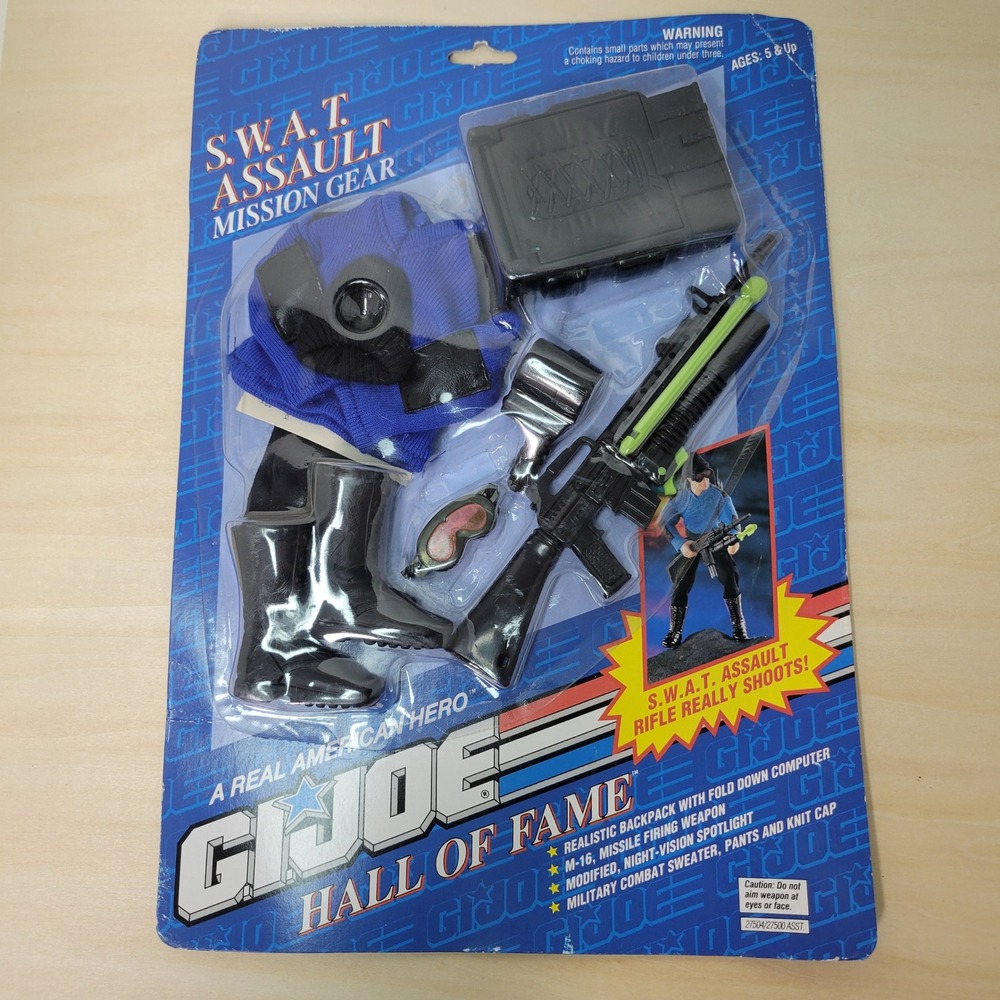 GI Joe Hall Of Fame SWAT Assault Mission Gear 1992‎ Action Figure Toy